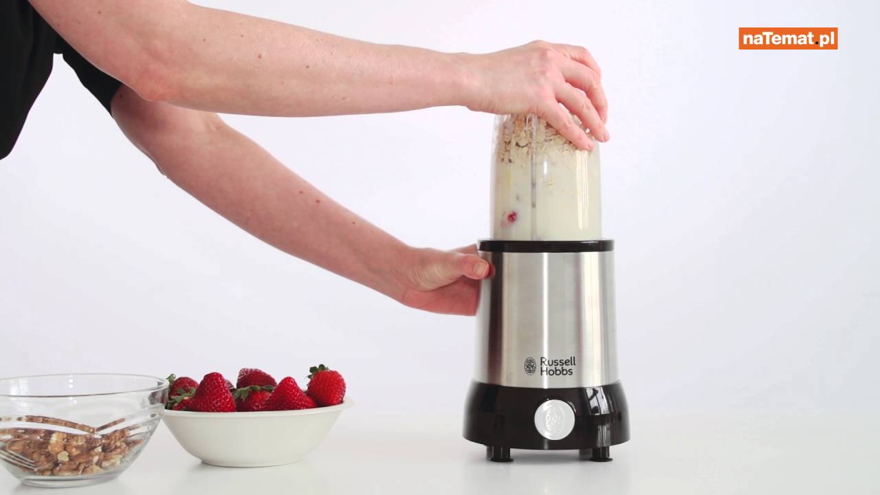 podświetlane przyciski blendera czarne przyciski blendera Russell Hobbs z podświetleniem