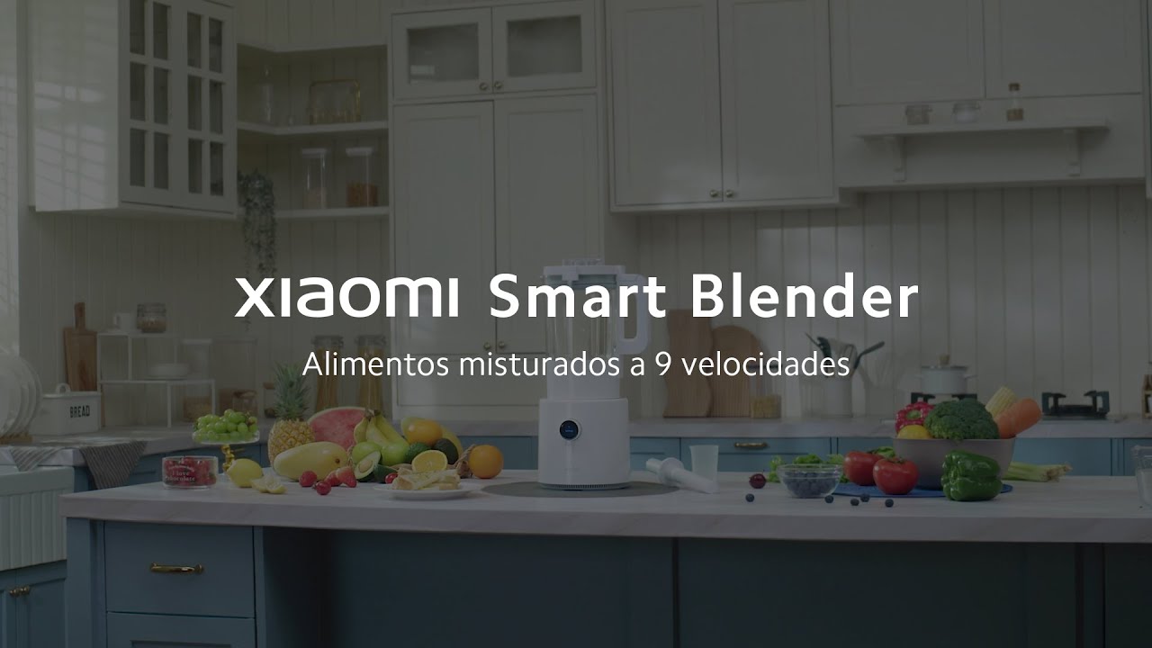 Aplikacja mobilna Xiaomi na smartfonie sterująca mikserem z ustawieniami przepisów