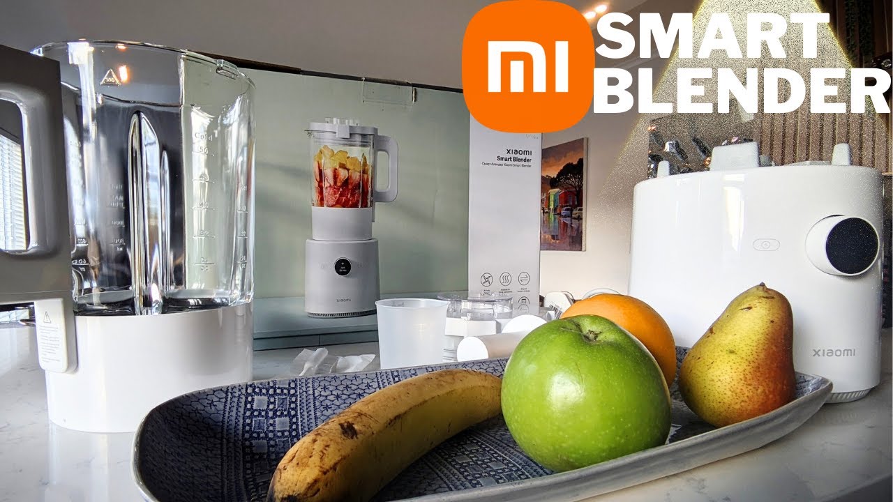 Dotykowy panel sterowania miksera Xiaomi z ikonami programów miksowania i timerem